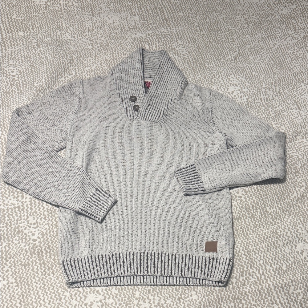 Guess Factory Men's Gray Sweater Leo Marled